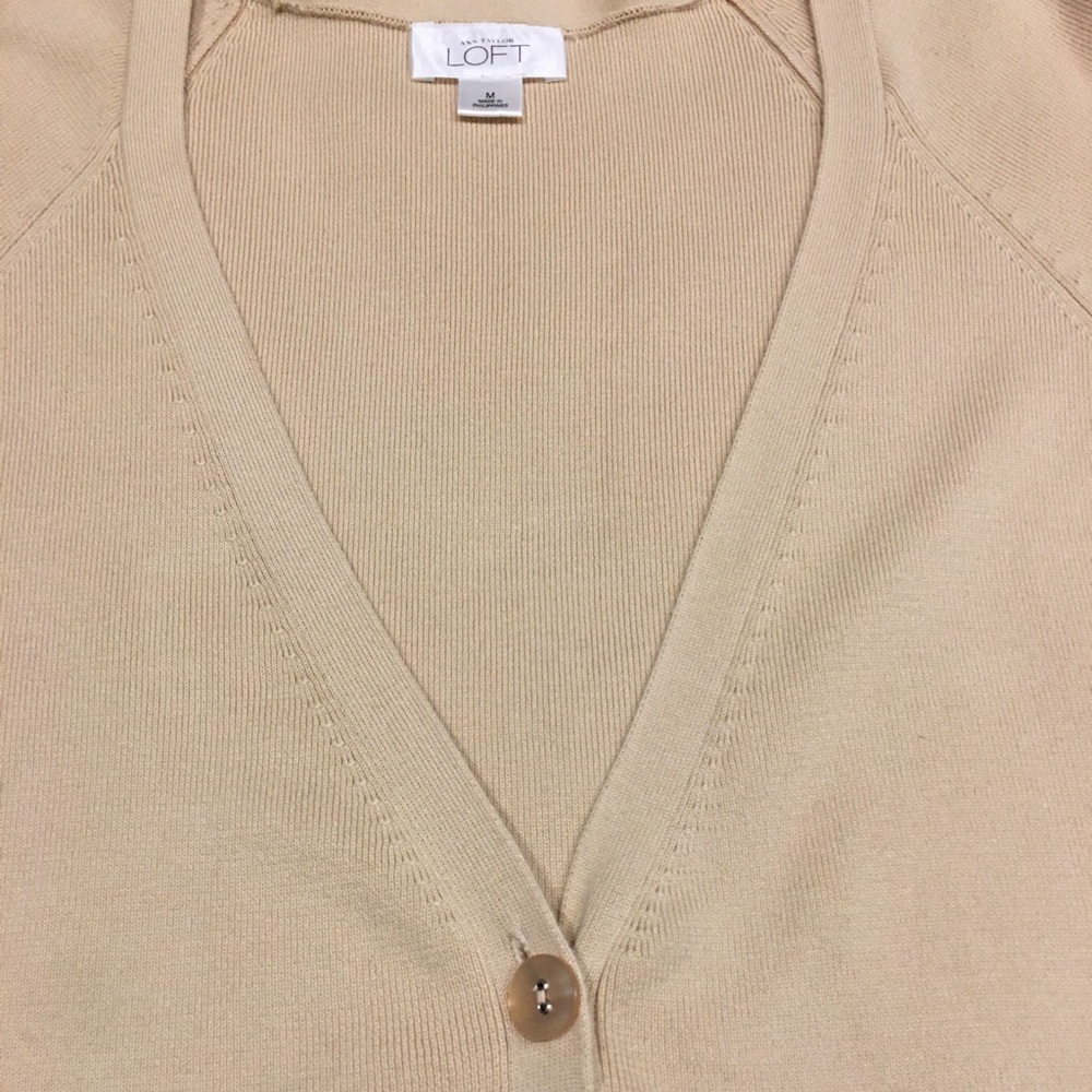 LOFT-SHORT SLEEVE CARDIGAN - Picture 4 of 4